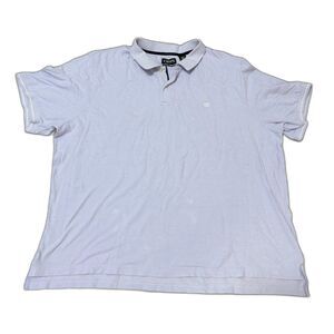 Chaps Polo Shirt 4X Mens Lavender Cotton Short Sleeve Golf Casual Big/Tall*